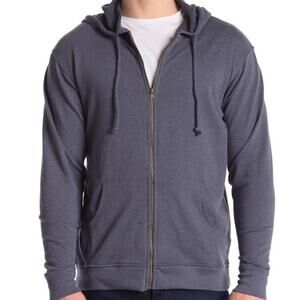 Coastaoro Men's Zip Up Hoodie Size Medium Blue